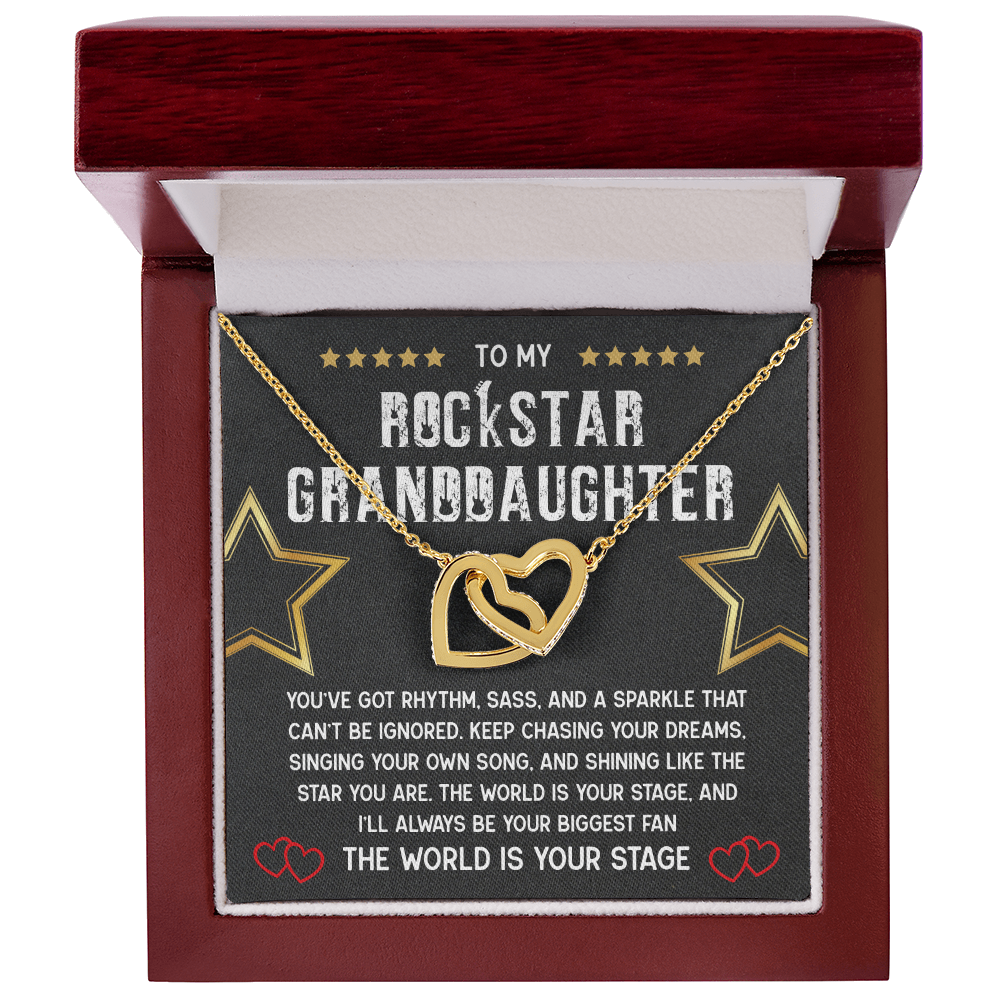 To My Rockstar Granddaughter Necklace – A Gift of Love, Pride & Inspiration