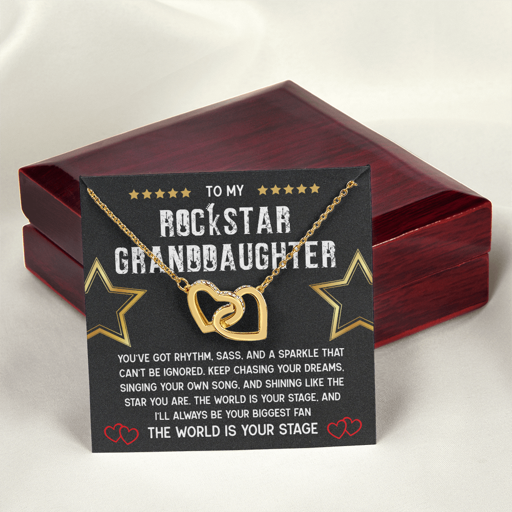 To My Rockstar Granddaughter Necklace – A Gift of Love, Pride & Inspiration