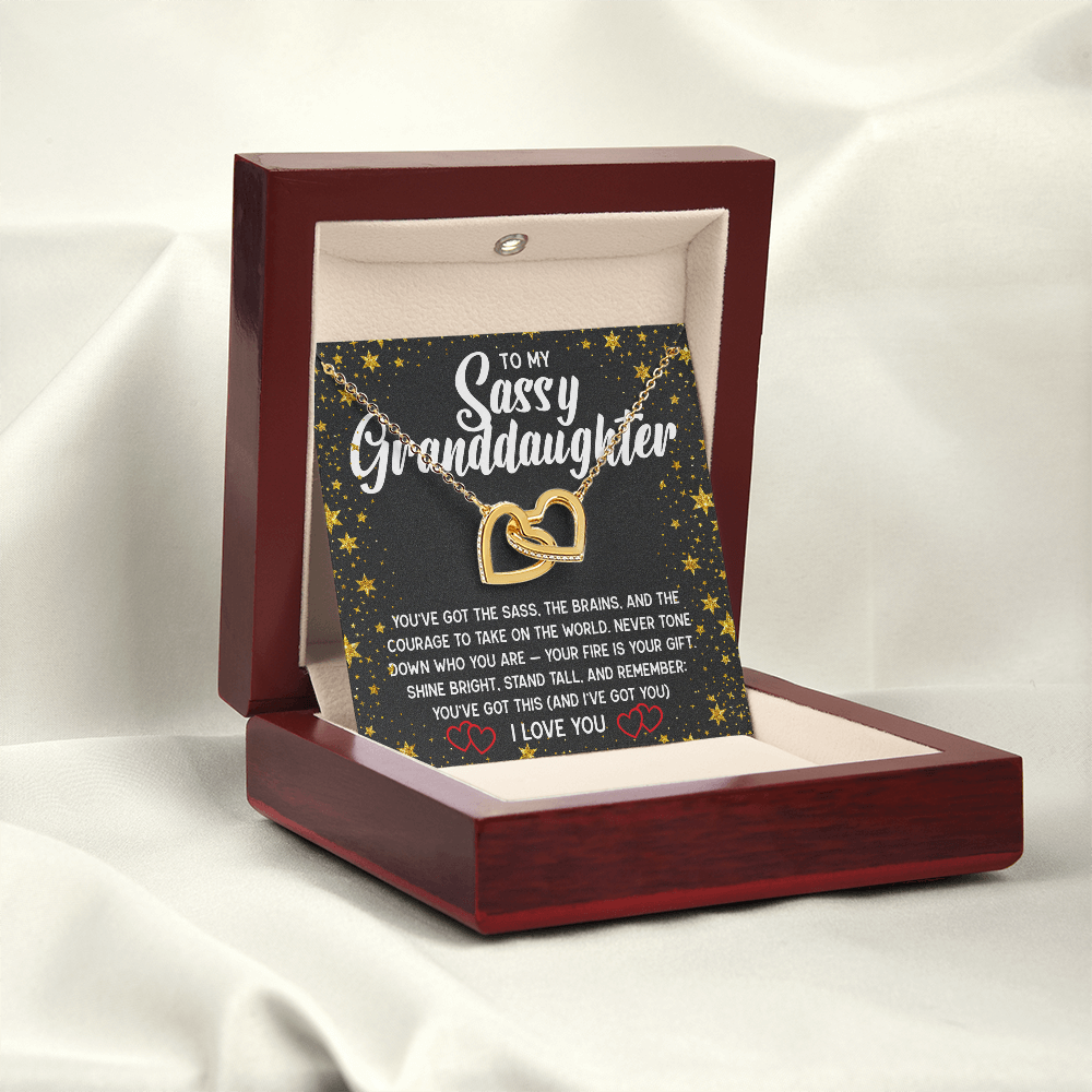 To My Sassy Granddaughter Necklace – A Gift of Love, Confidence & Attitude