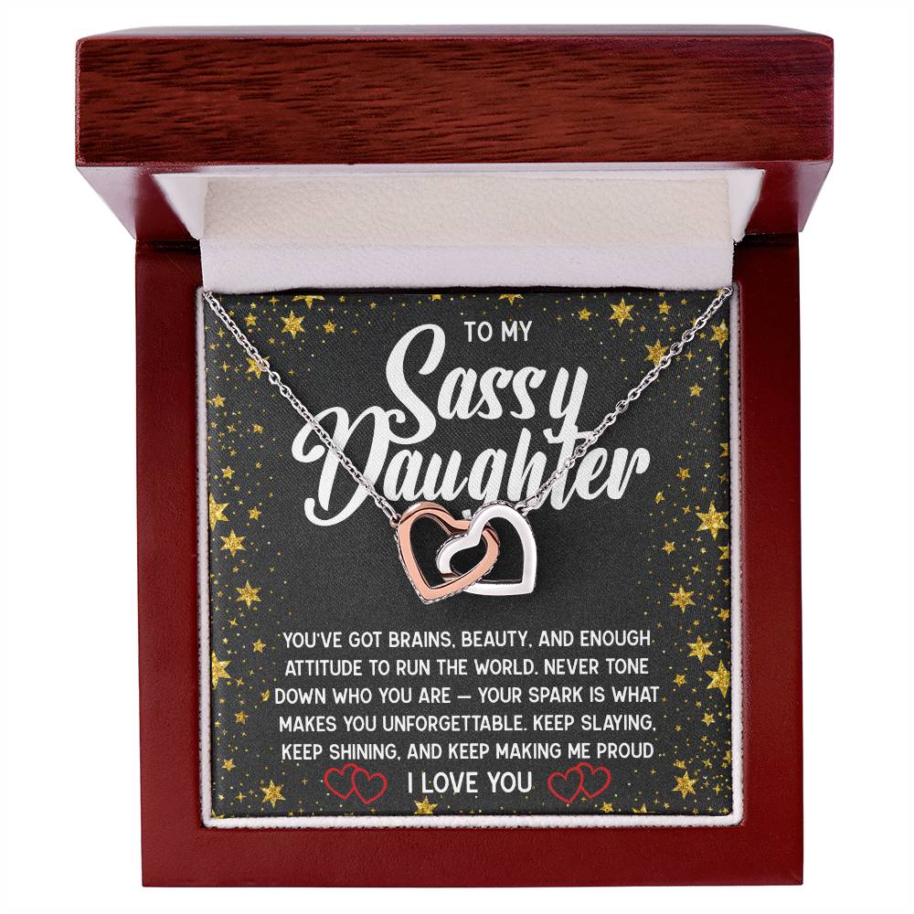 To My Sassy Daughter Necklace 💖