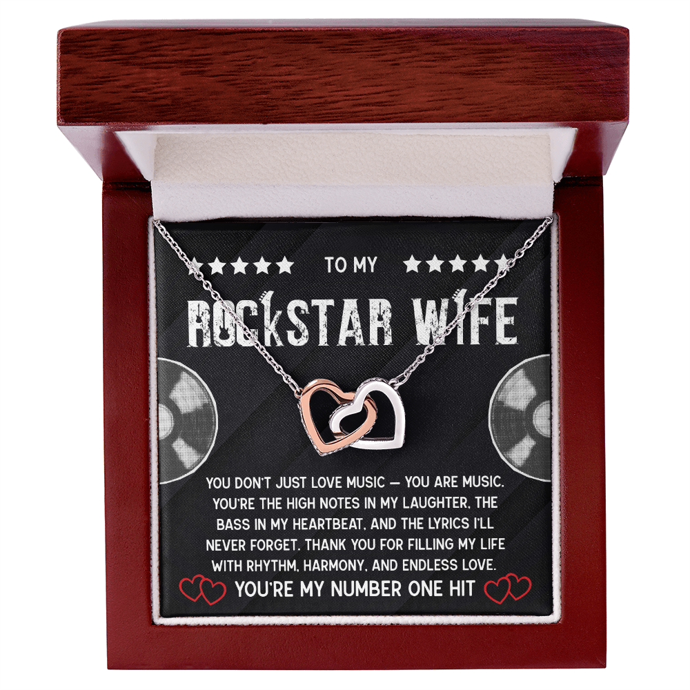 To My Rockstar Wife - Gift For The One Who Puts The Bass In Your Heartbeat!