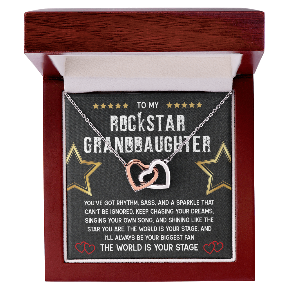 To My Rockstar Granddaughter Necklace – A Gift of Love, Pride & Inspiration