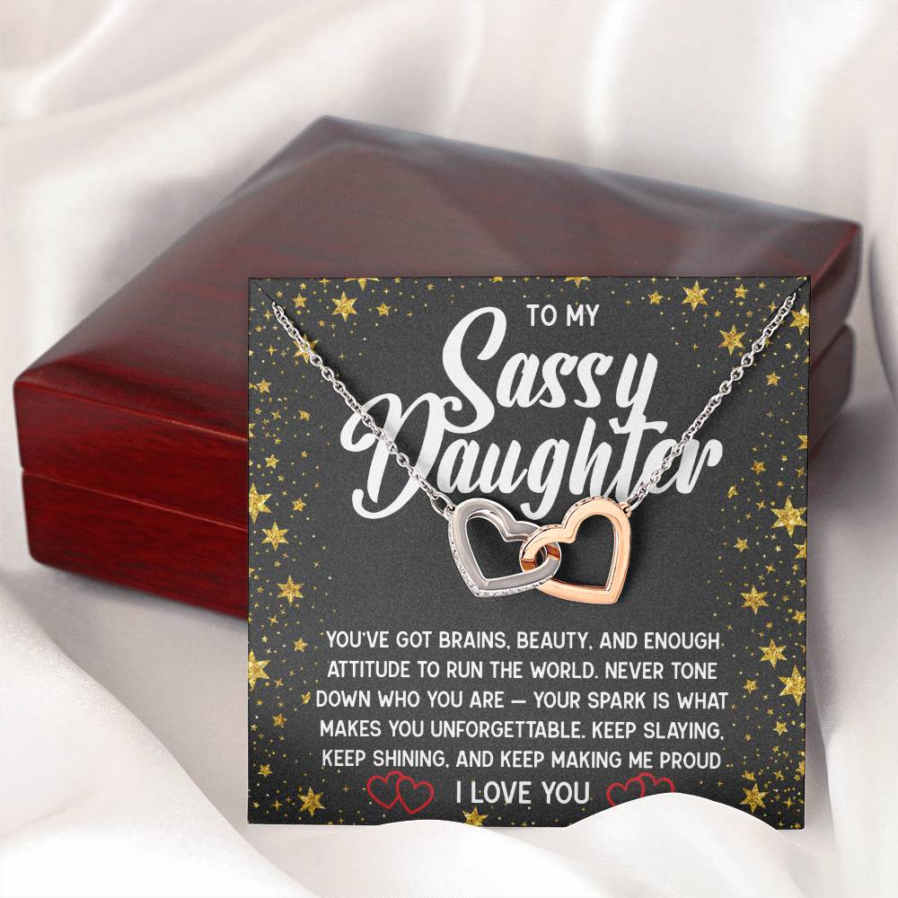 To My Sassy Daughter Necklace 💖