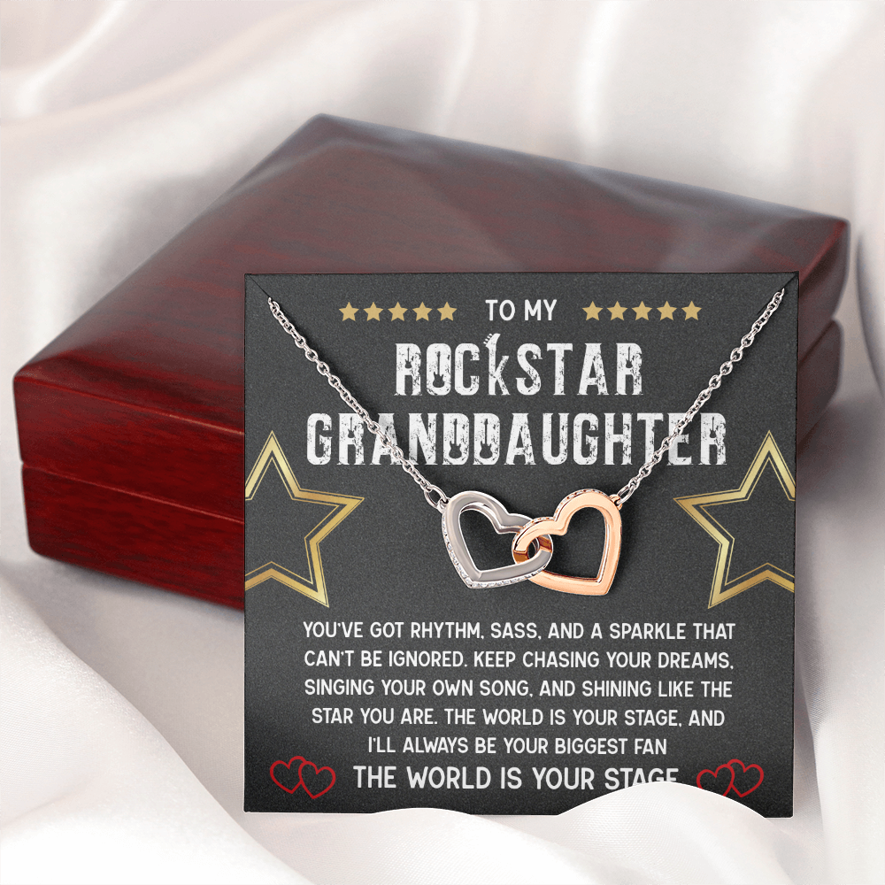 To My Rockstar Granddaughter Necklace – A Gift of Love, Pride & Inspiration