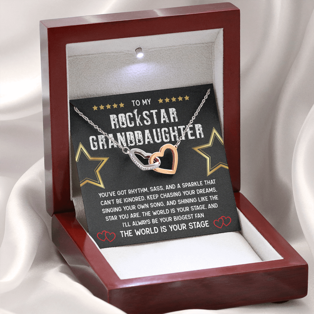 To My Rockstar Granddaughter Necklace – A Gift of Love, Pride & Inspiration