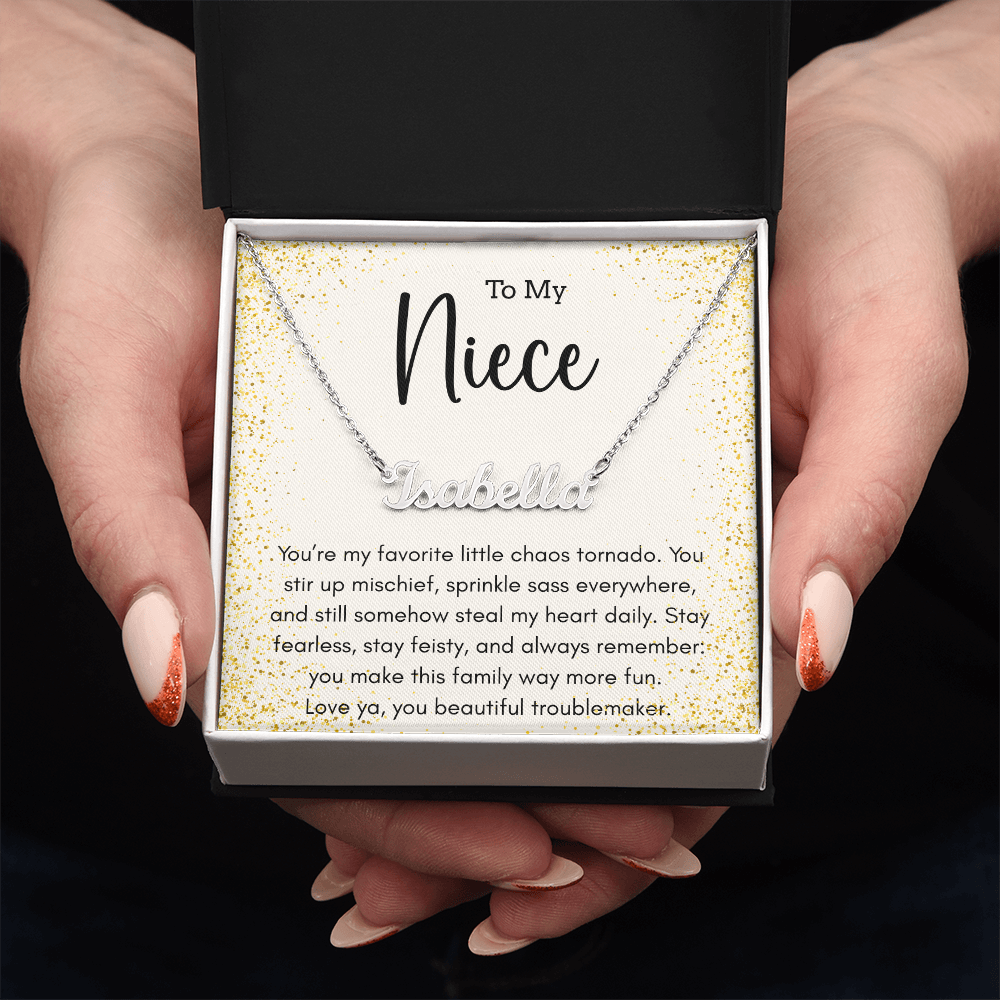 Personalized Name Necklace For A Sassy Niece
