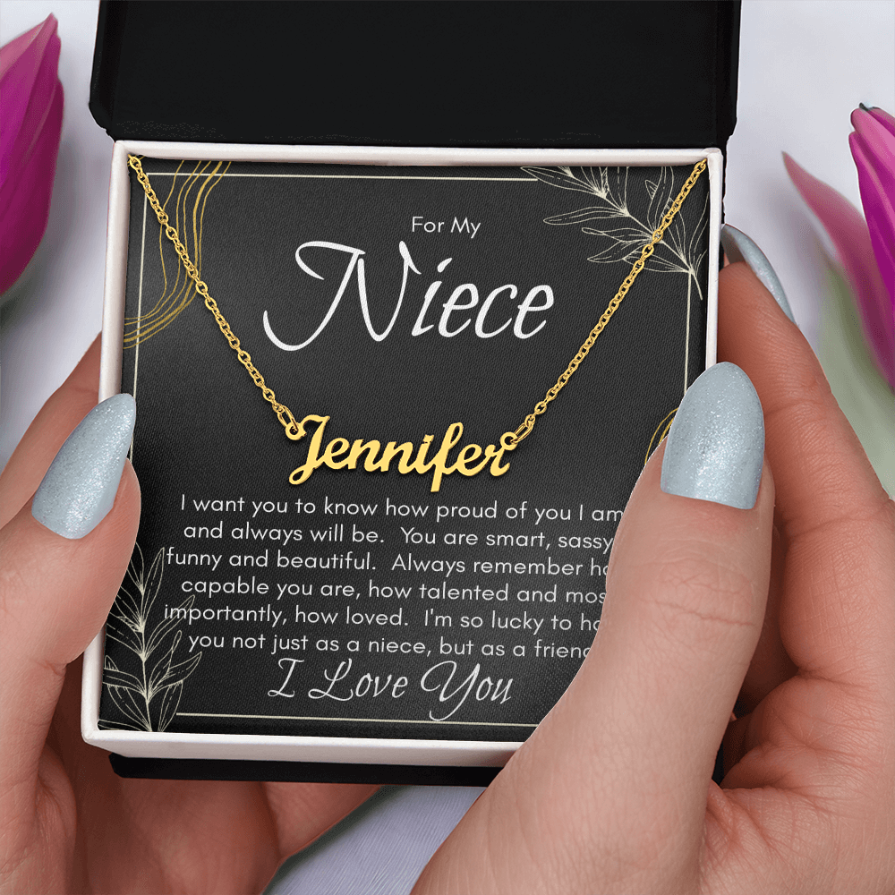 Personalized Name Necklace For Niece