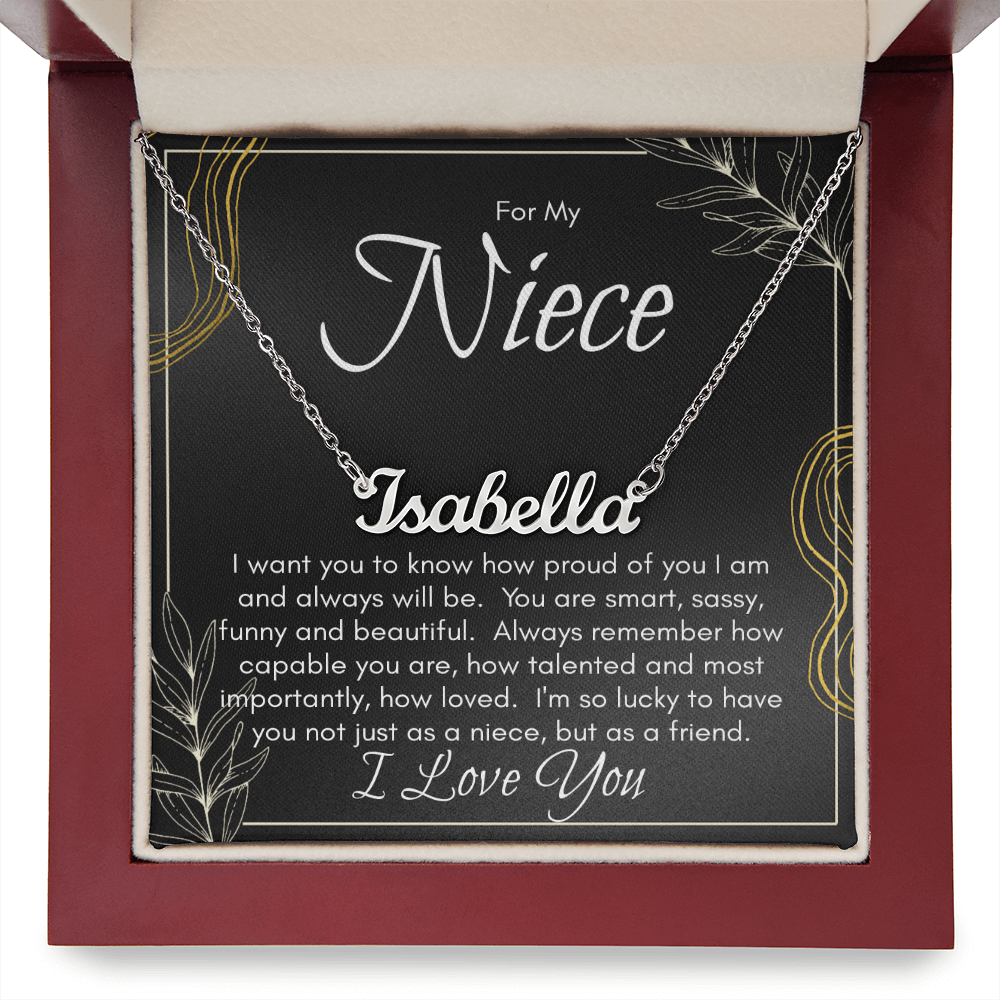 Personalized Name Necklace For Niece
