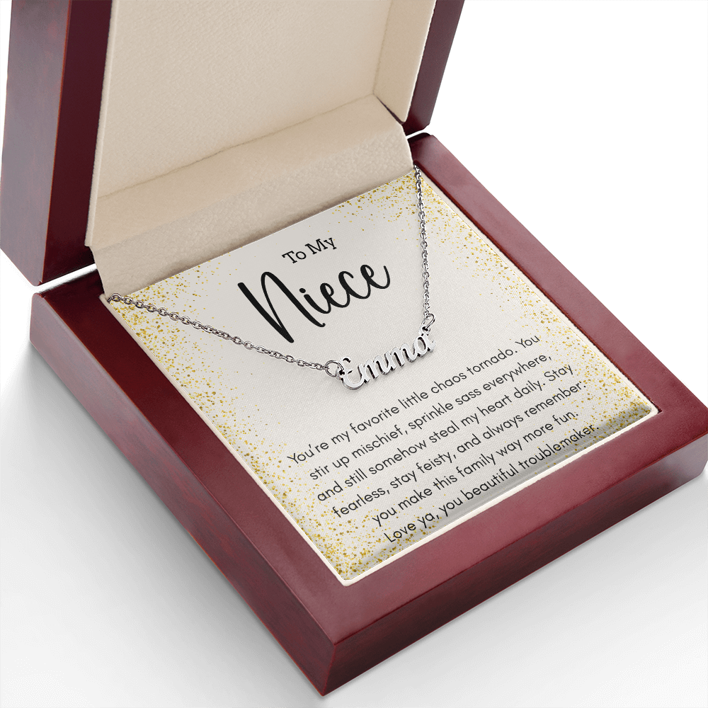 Personalized Name Necklace For A Sassy Niece