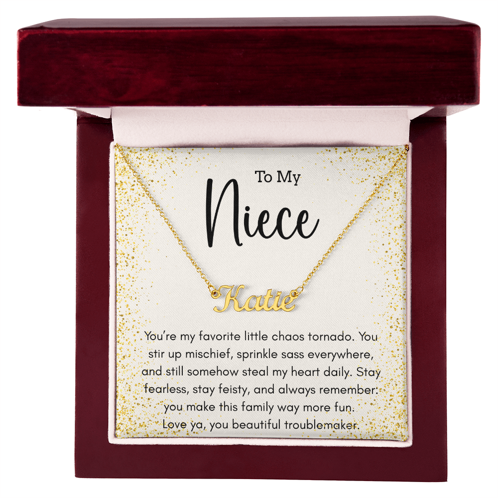 Personalized Name Necklace For A Sassy Niece