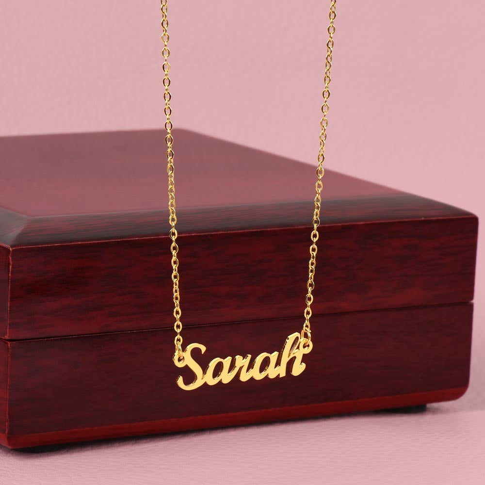 To My Wild at Heart Granddaughter, Personalized Name Necklace