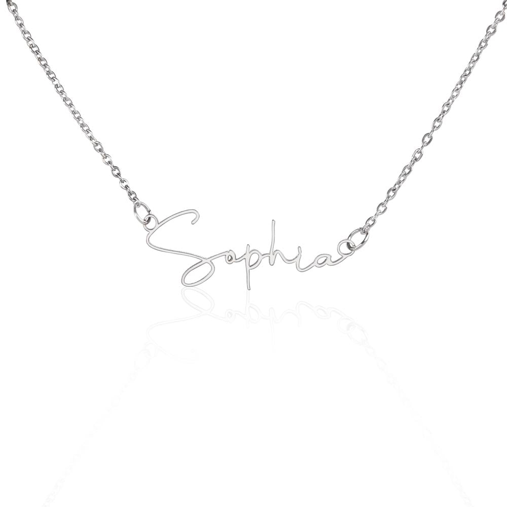 Personalized Name Necklace For A Girls 15th Birthday