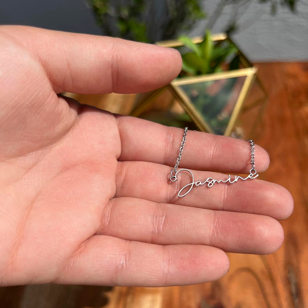 Personalized Name Necklace For A Girls 15th Birthday