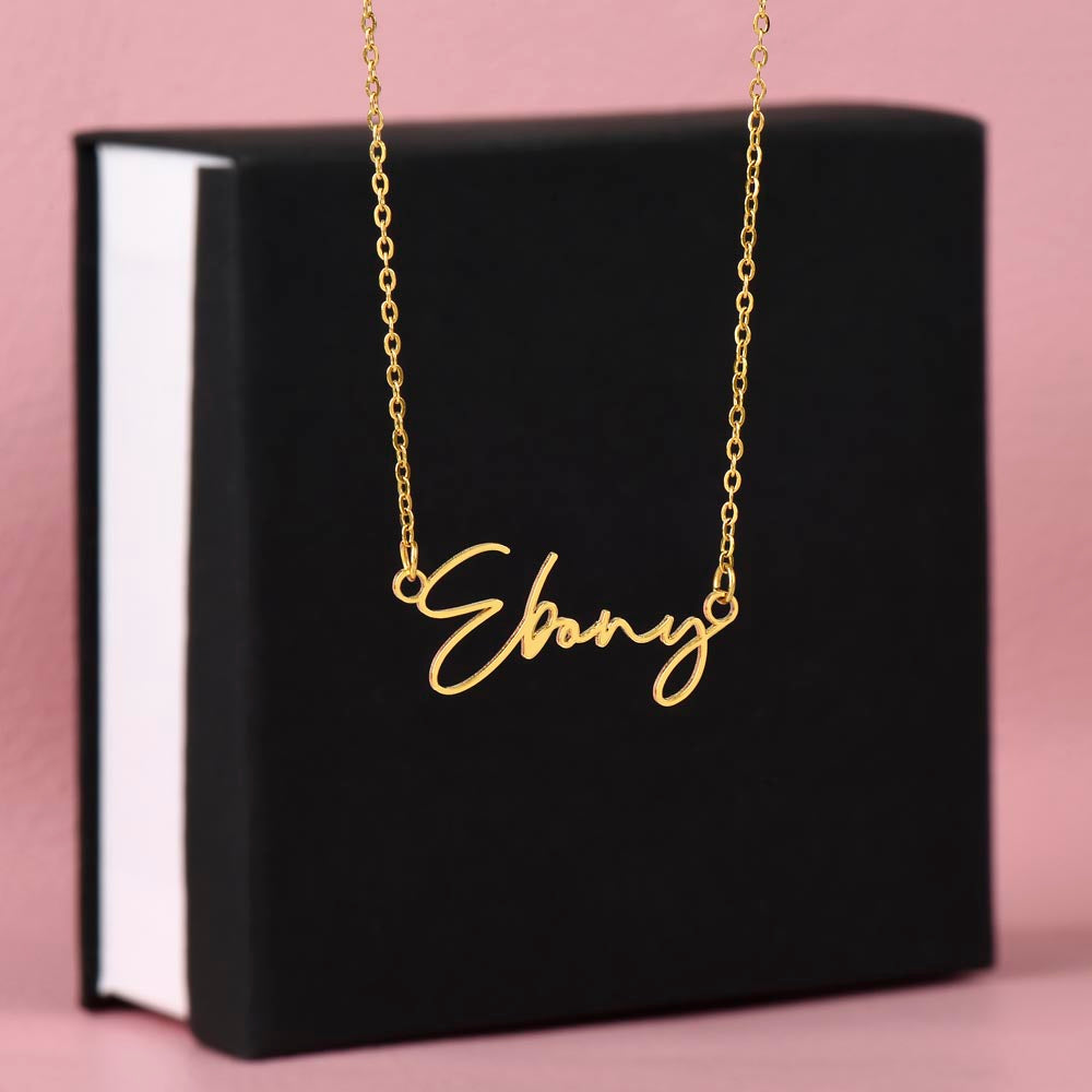 Personalized Name Necklace For A Girls 15th Birthday