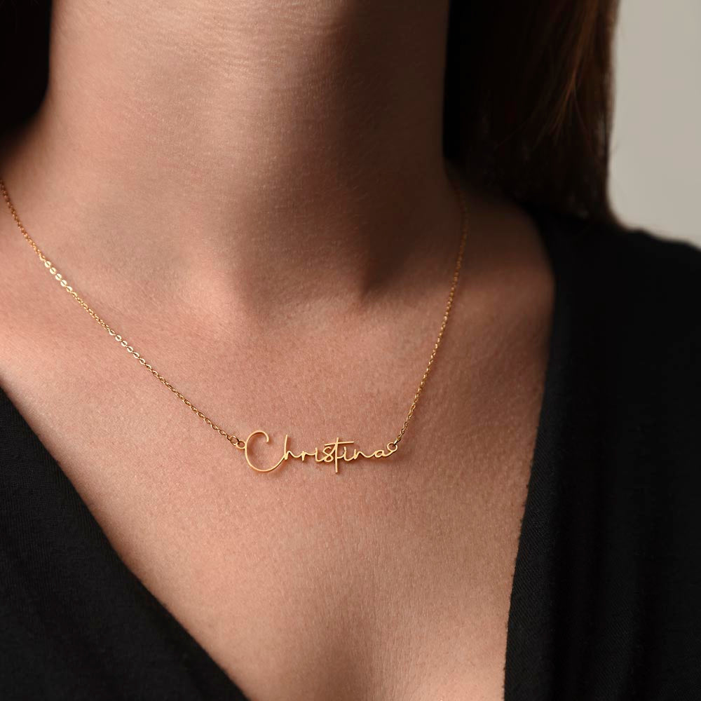 Personalized Name Necklace For A Girls 15th Birthday