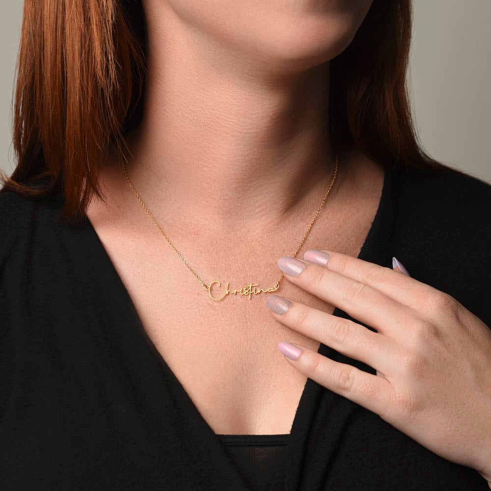 Personalized Name Necklace For A Girls 15th Birthday