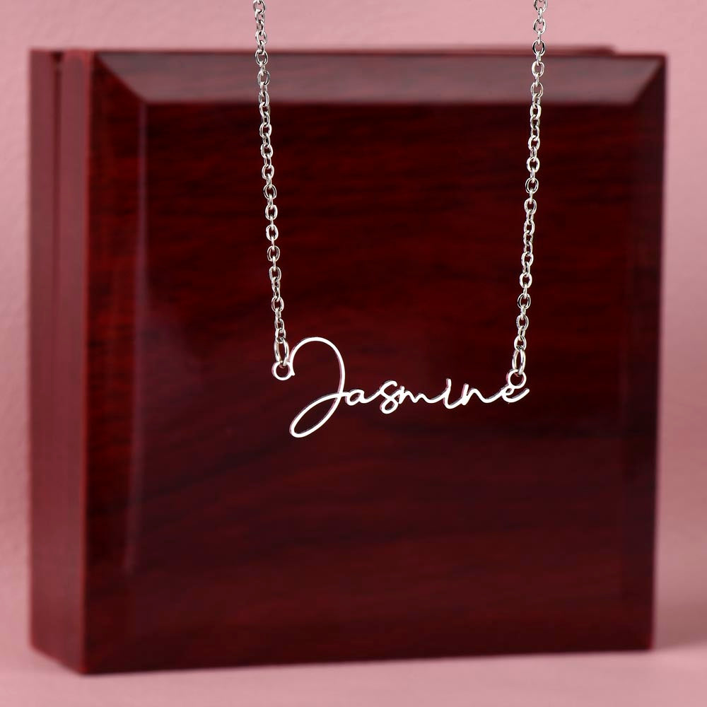 Personalized Name Necklace For A Girls 15th Birthday