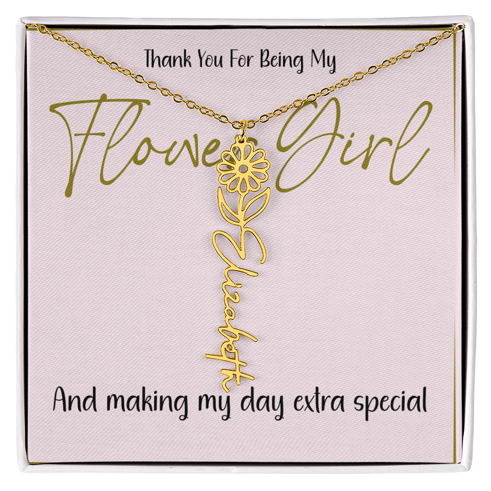 Cute Flower Girl Thank You Gift