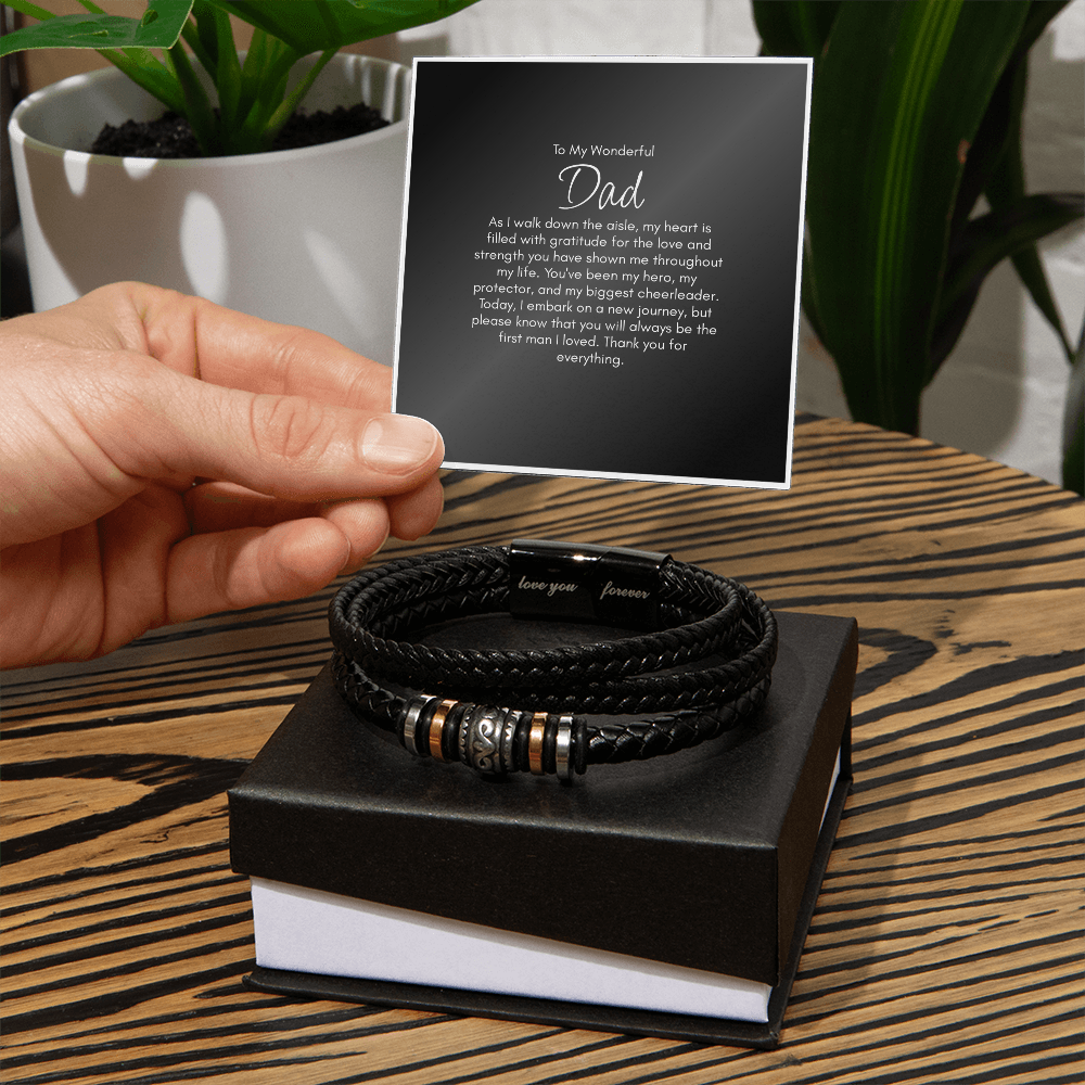 Father Of The Bride Gift Bracelet