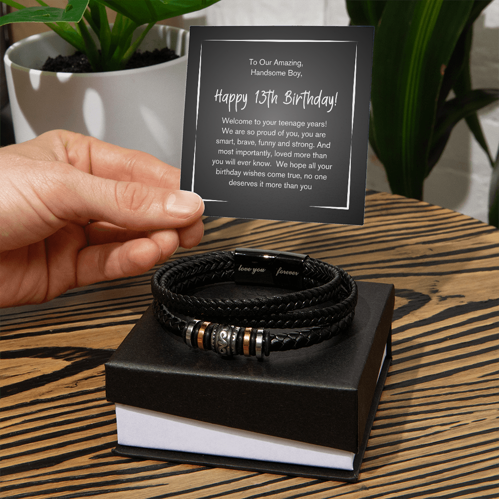 13th Birthday Bracelet For An Amazing Boy