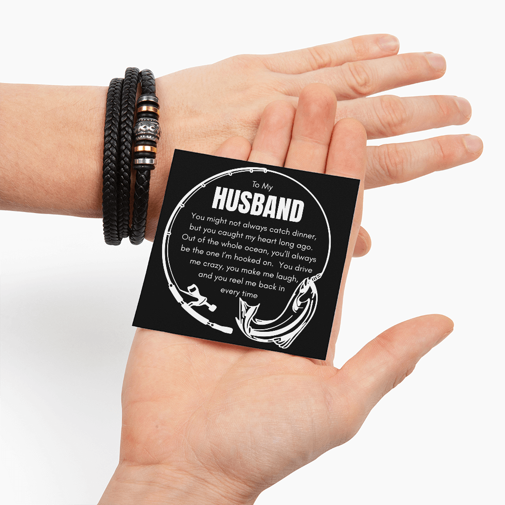 Gift Bracelet For Your Fisherman Husband - The One Who Reeled You In!