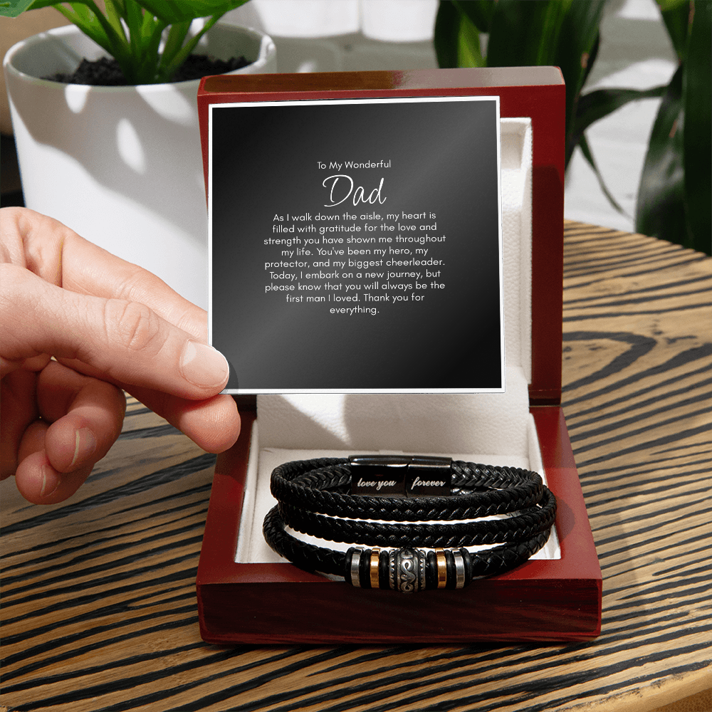 Father Of The Bride Gift Bracelet