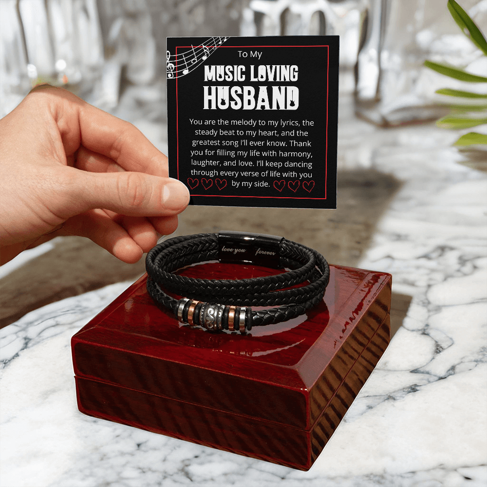 To My Music Loving Husband 🎶 Bracelet For The Man Who Is The Melody To Your Lyrics