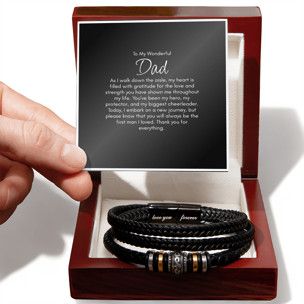 Father Of The Bride Gift Bracelet