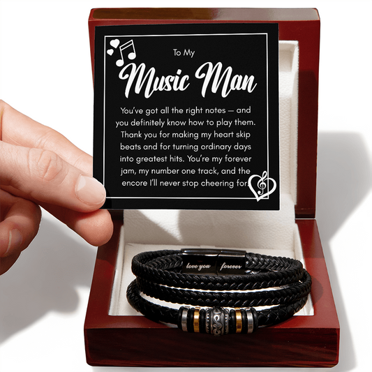To My Music Man 🎵 Bracelet For Your Music Loving Man!