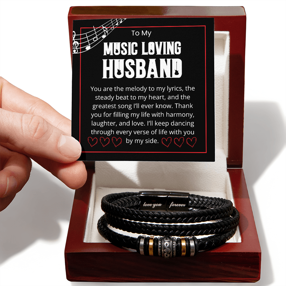 To My Music Loving Husband 🎶 Bracelet For The Man Who Is The Melody To Your Lyrics