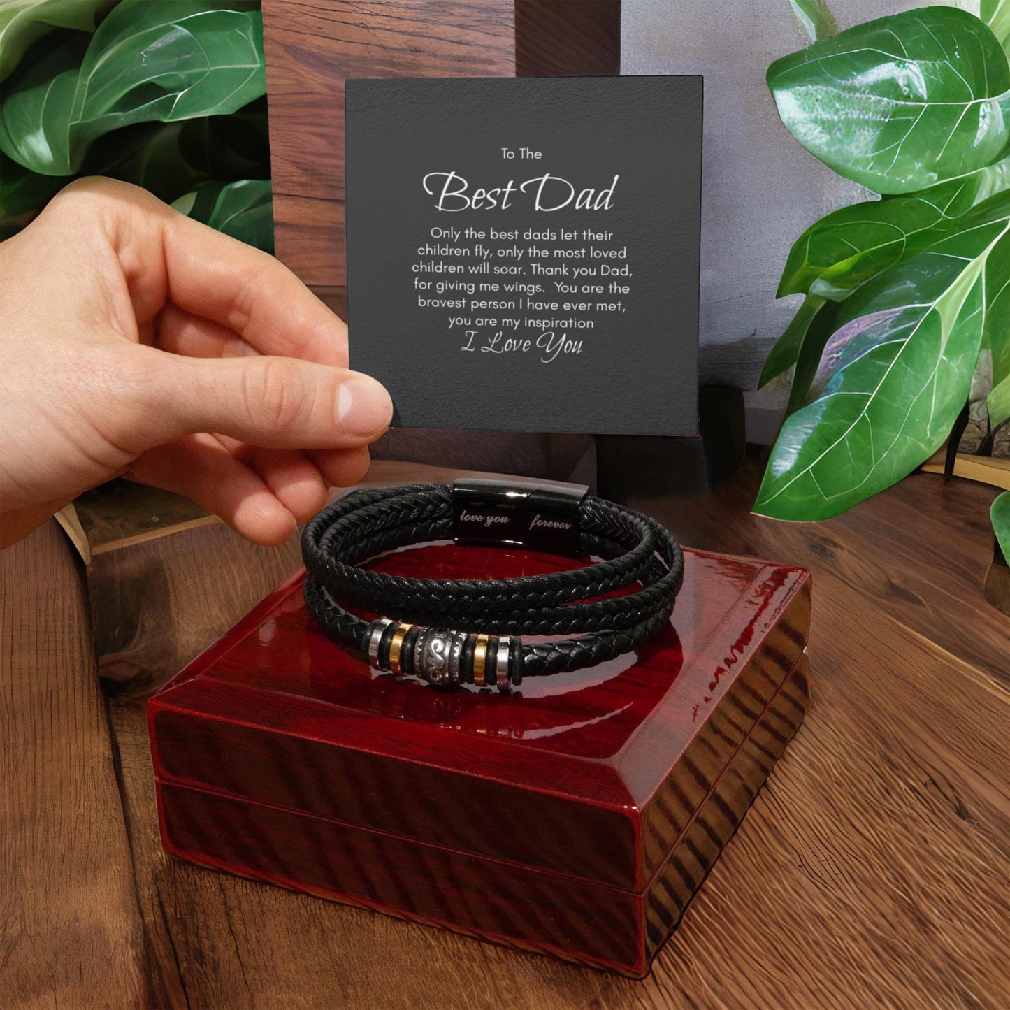 “Thank You for My Wings” – A Bracelet for the Dad Who Let You Soar
