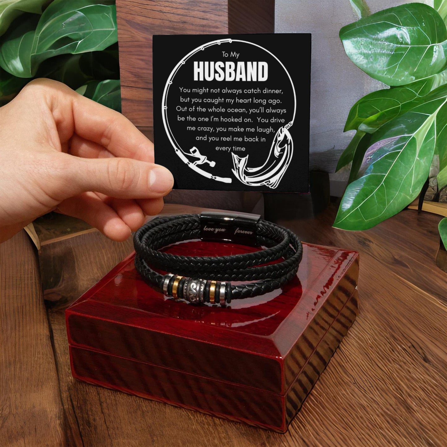 Gift Bracelet For Your Fisherman Husband - The One Who Reeled You In!