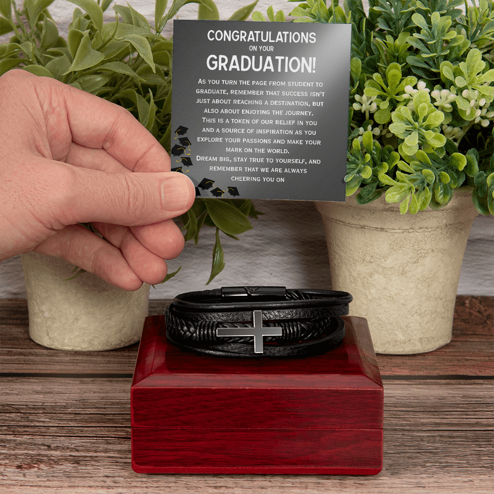 Inspire His Next Great Adventure: The Mens Graduation Bracelet and Message Card