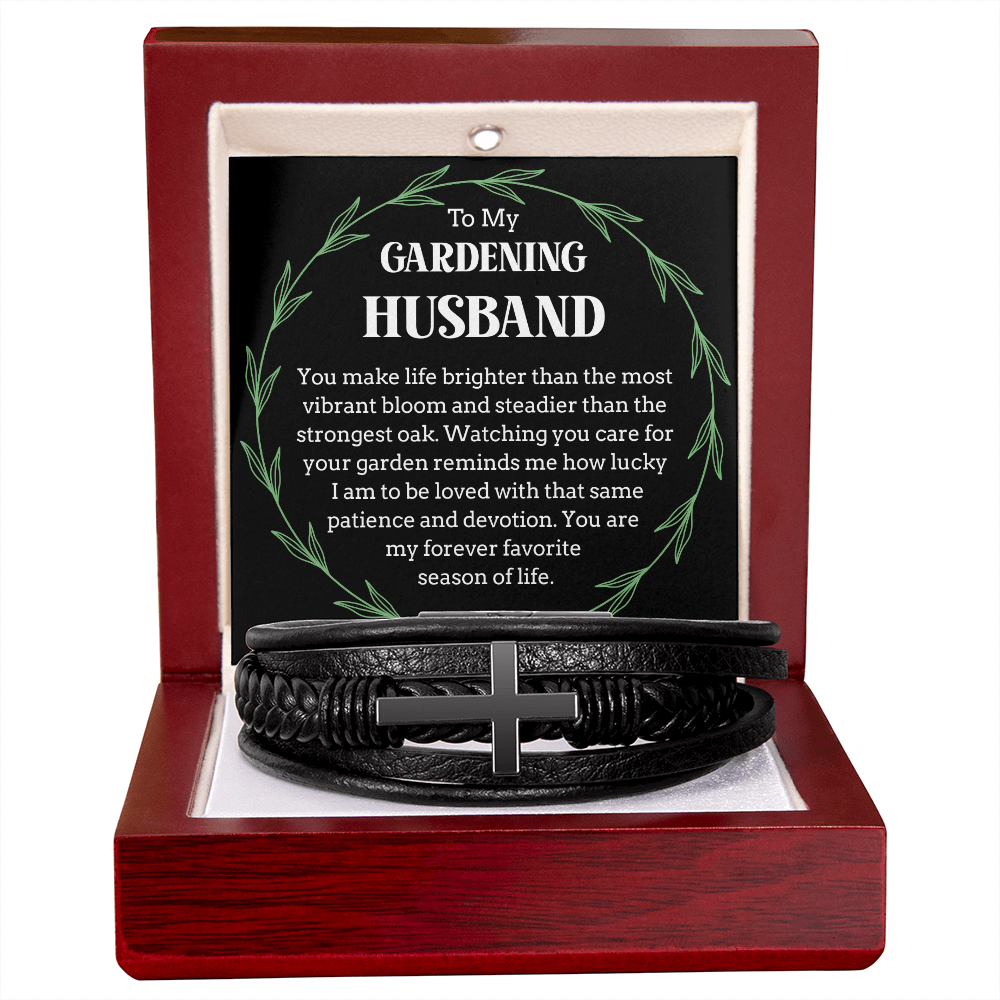 Men's Bracelet Gift for Garden-Loving Husband - Forever Favorite Season of Life