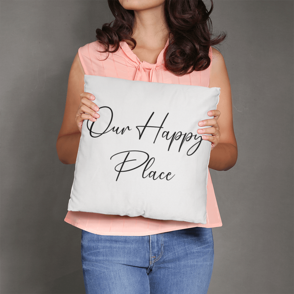 Our Happy Place Pillow