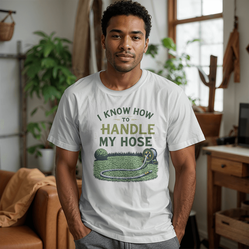 I Know How To Handle My Hose - Gardeners T Shirt For Him