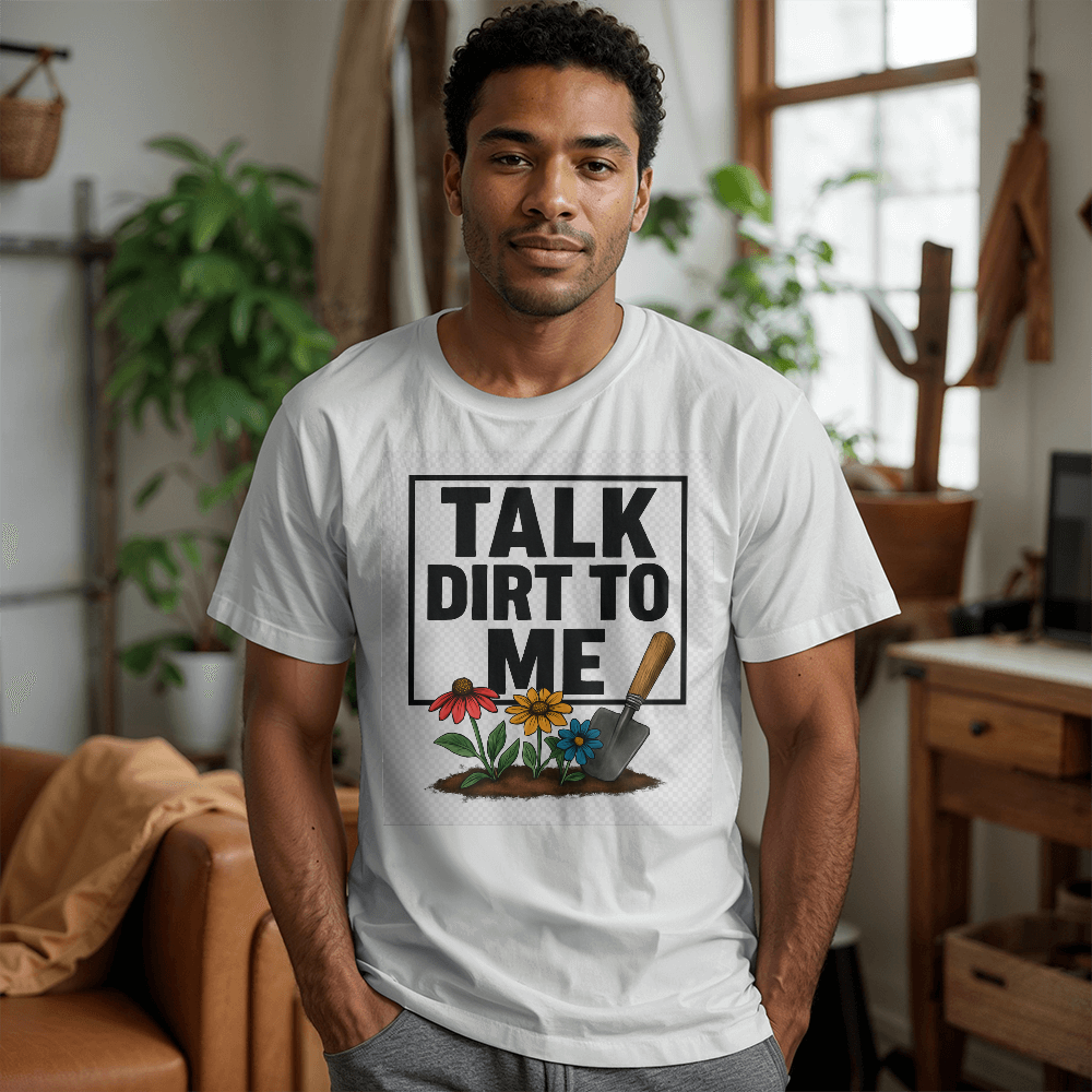 Talk Dirt To Me - Cheeky T-Shirt For Gardeners