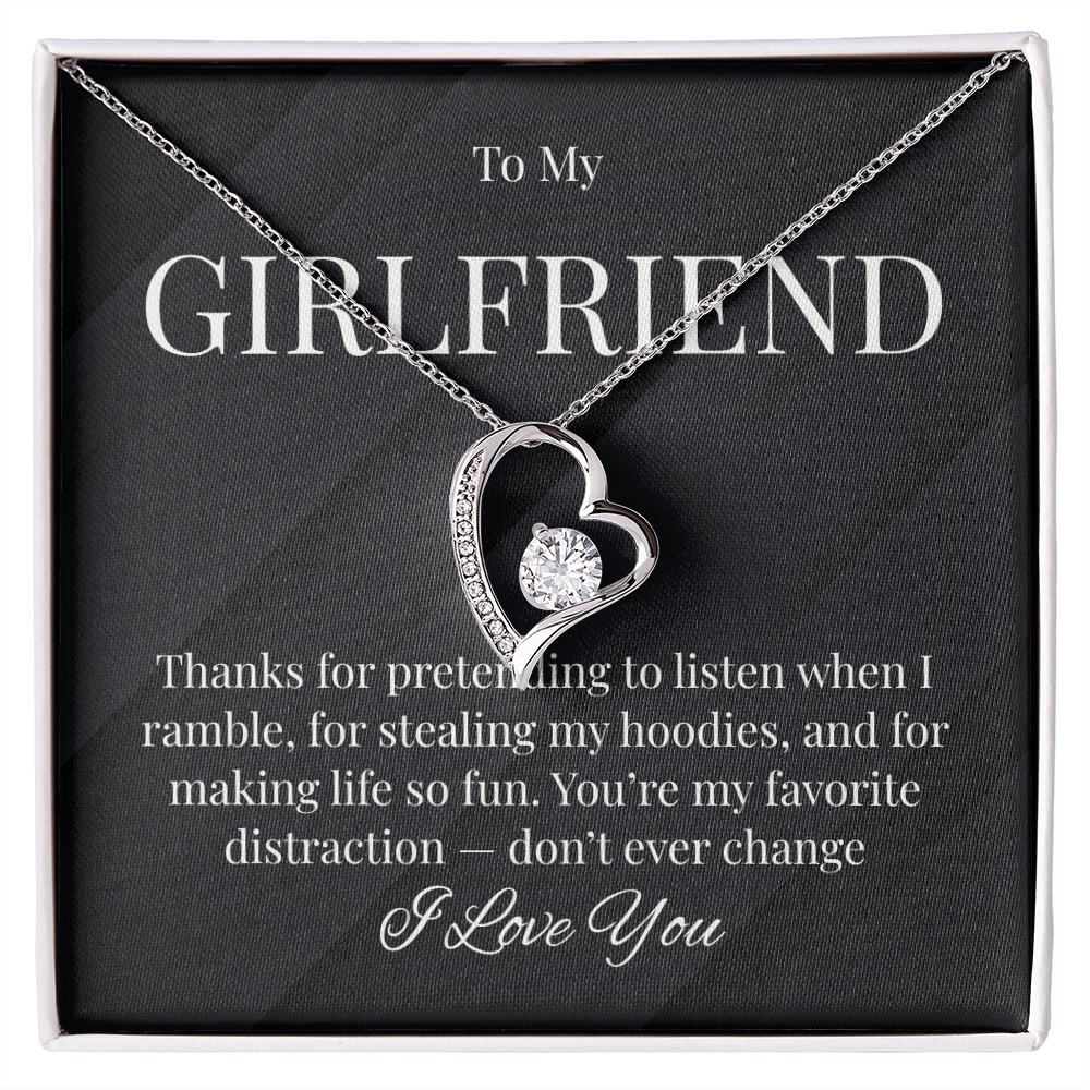 Cute Necklace For Girlfriend Who Steals Your Hoodies!