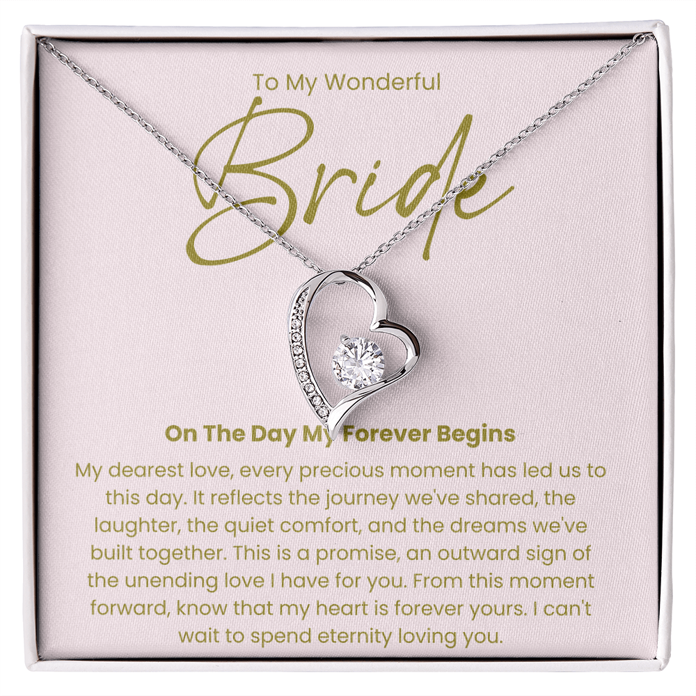 Necklace For A Wonderful Bride, From her Groom