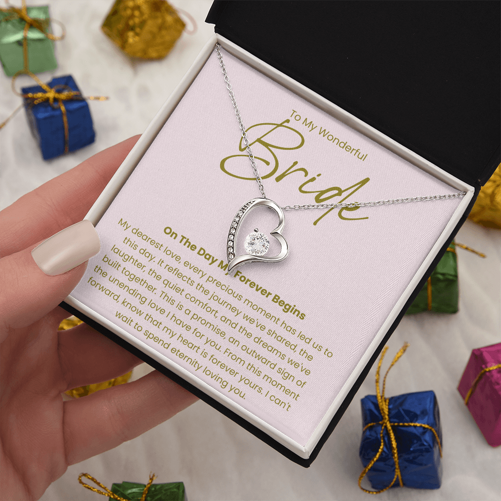 Necklace For A Wonderful Bride, From her Groom
