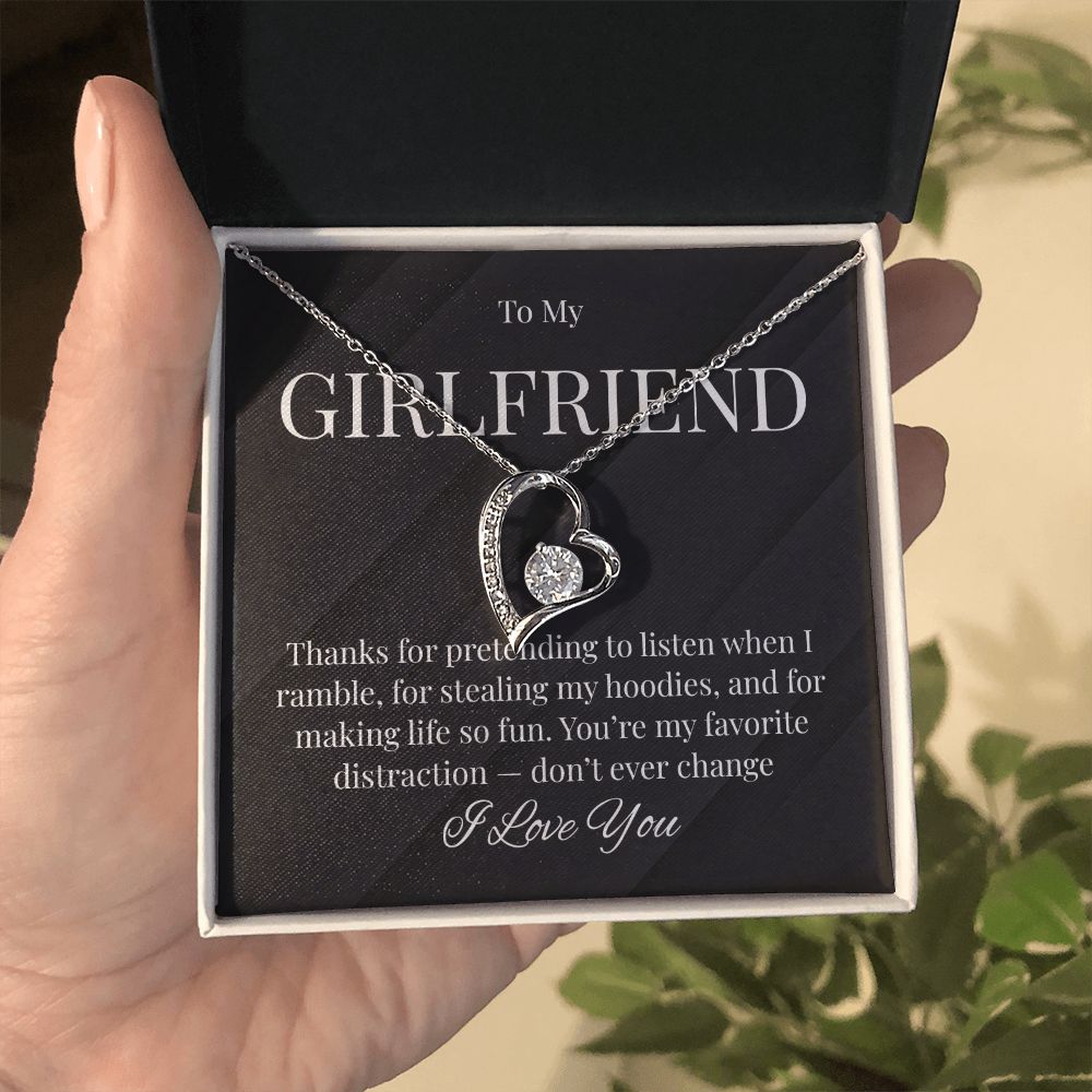 Cute Necklace For Girlfriend Who Steals Your Hoodies!