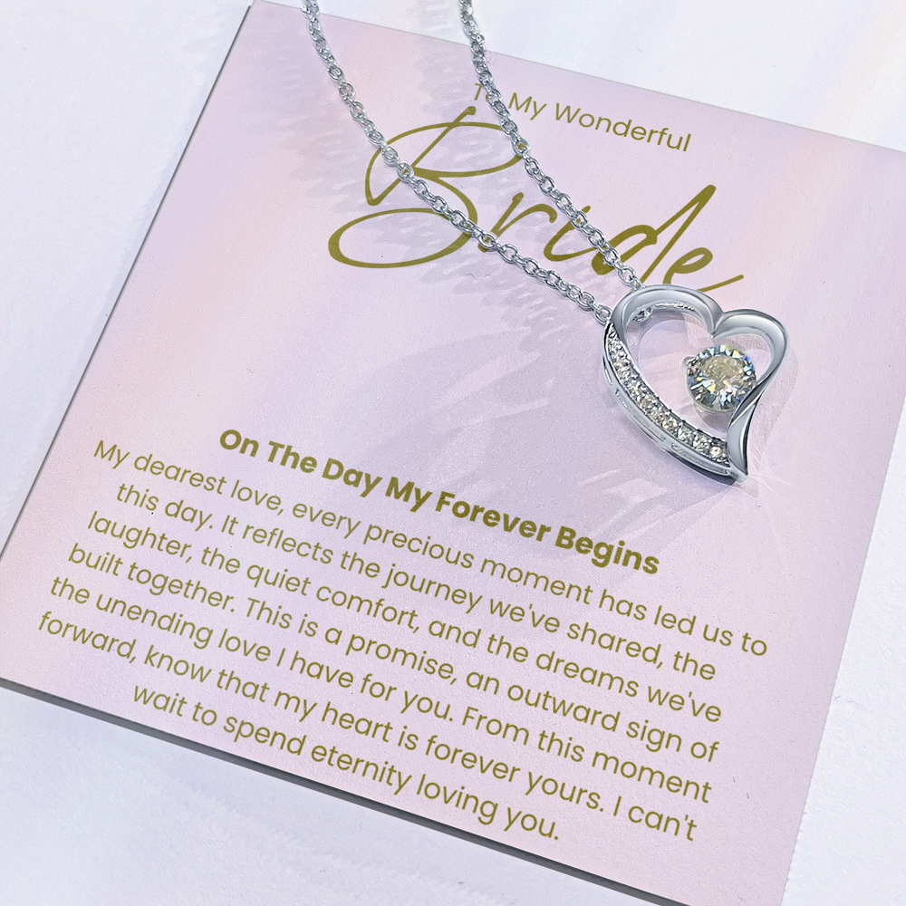 Necklace For A Wonderful Bride, From her Groom