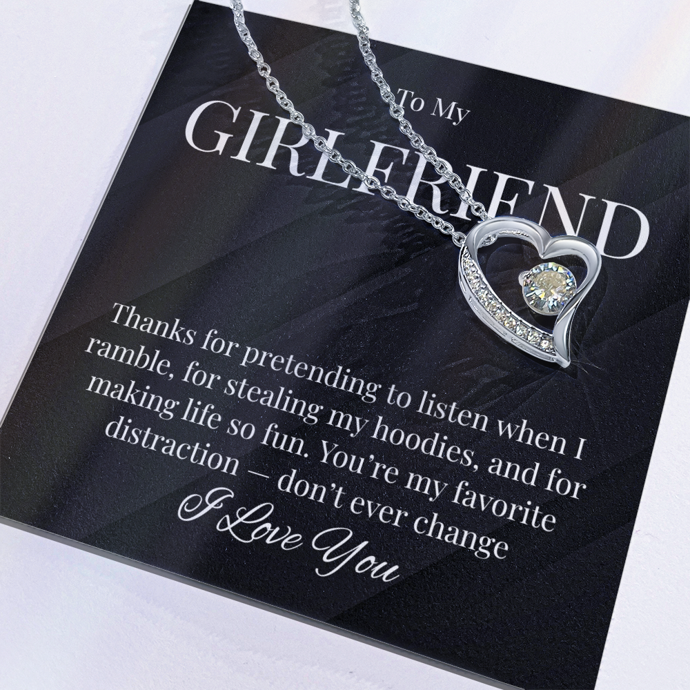 Cute Necklace For Girlfriend Who Steals Your Hoodies!