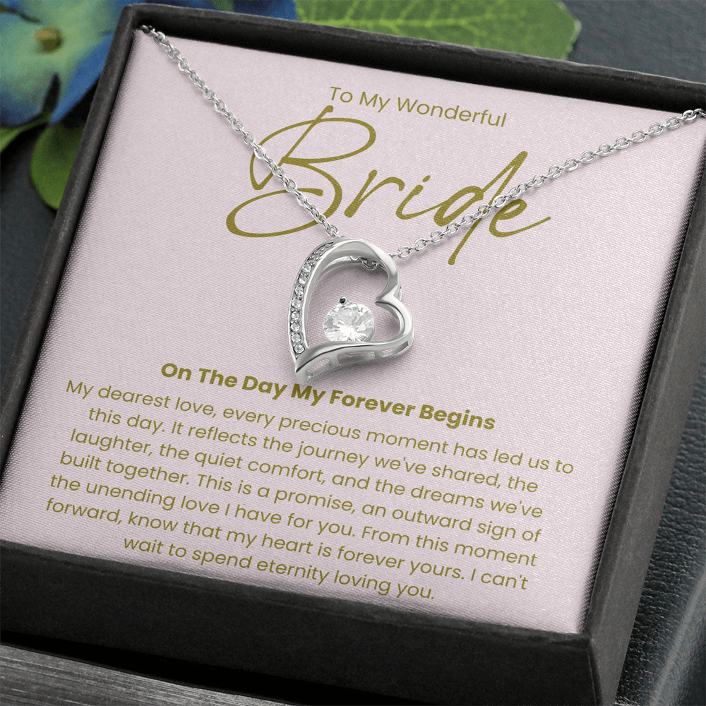 Necklace For A Wonderful Bride, From her Groom