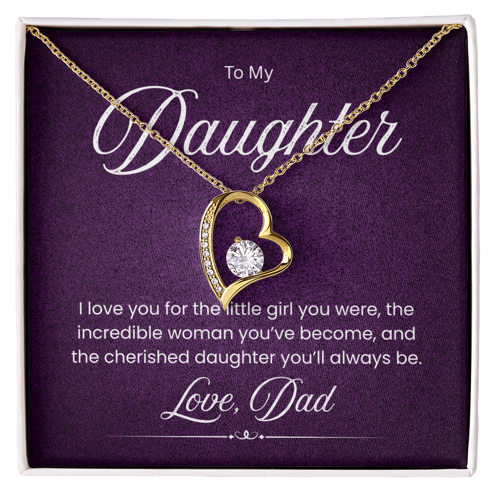 Necklace For A Wonderful Daughter, From Her Dad