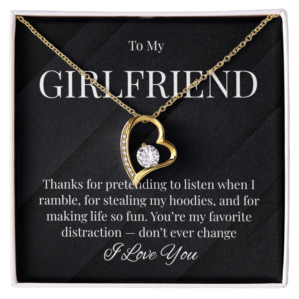 Cute Necklace For Girlfriend Who Steals Your Hoodies!