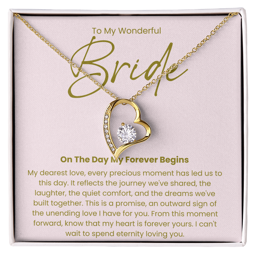 Necklace For A Wonderful Bride, From her Groom