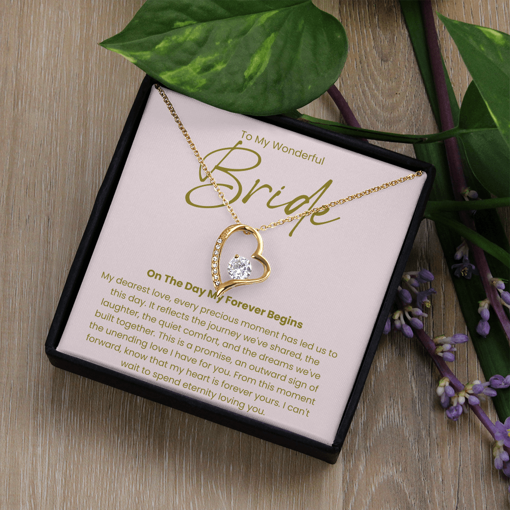 Necklace For A Wonderful Bride, From her Groom