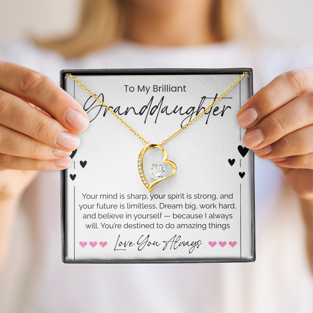 To My Brilliant Granddaughter Necklace – A Gift of Love, Pride & Inspiration