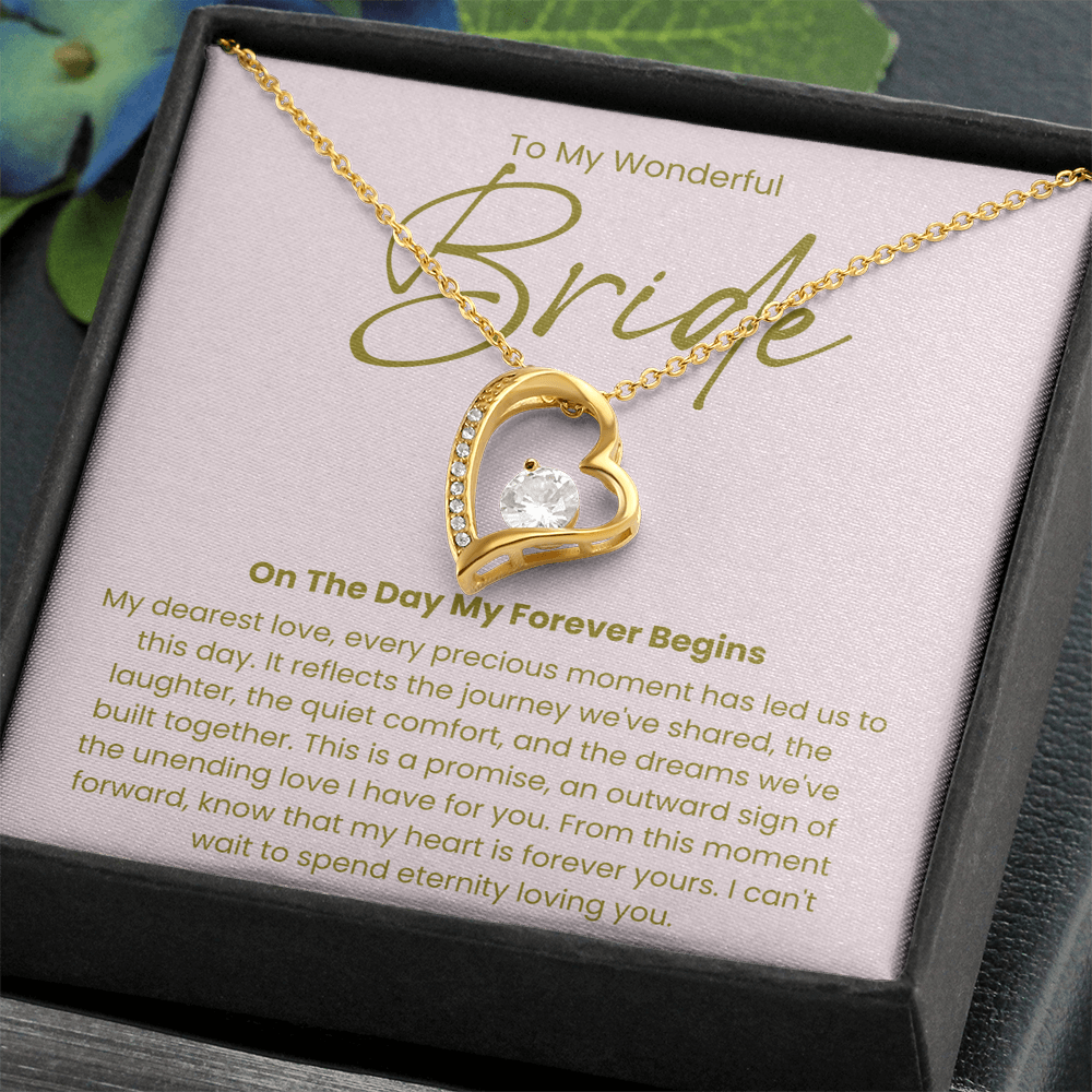Necklace For A Wonderful Bride, From her Groom
